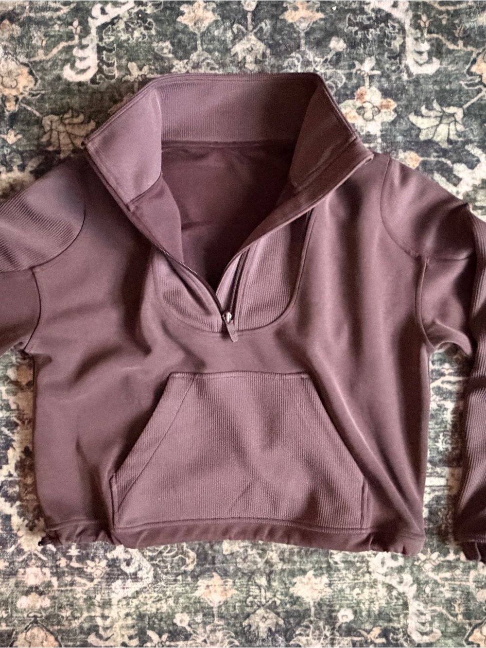 Lululemon Brushed Softstreme Ribbed Half Zip